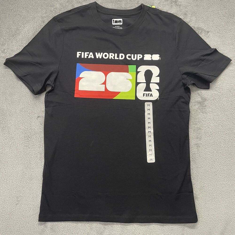 FIFA Officially Licensed FIFA World Cup 2026 Soccer T-Shirt Black Size Medium